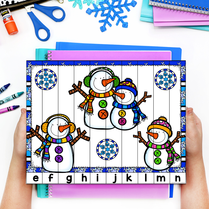 Winter Alphabet and Number Puzzles - Image 4