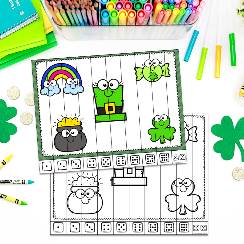 St. Patrick's Day Alphabet and Number Puzzles - Image 4