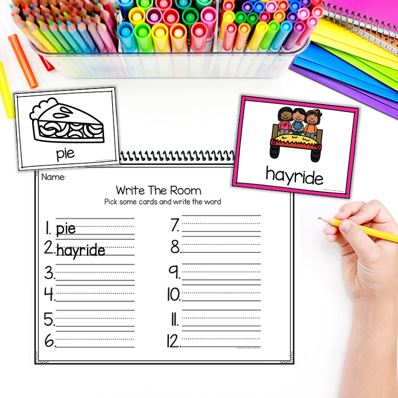 Fall Write the Room | Kindergarten Sound Mapping Activities - Image 4