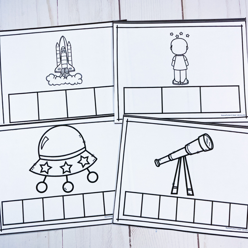 Space Write the Room | Kindergarten Writing Activities - Image 4