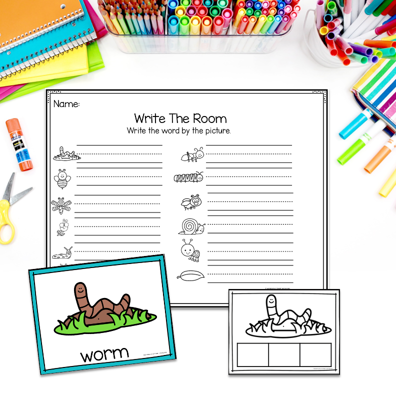 Insects and Bugs Write the Room | Kindergarten Writing Activities - Image 4
