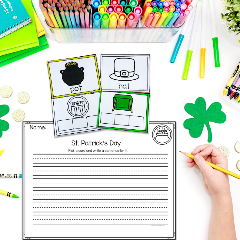 St. Patrick's Day Write the Room | Kindergarten Writing Activities - Image 4