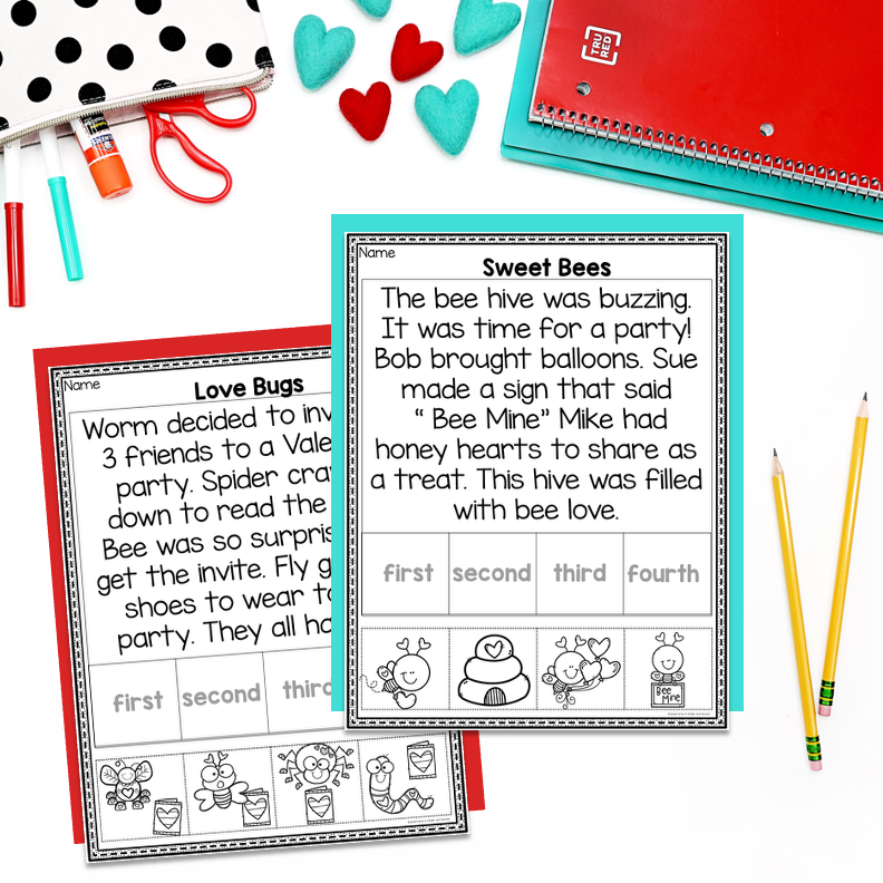 Valentine's Day Story Sequencing Activities for Kindergarten - Image 4