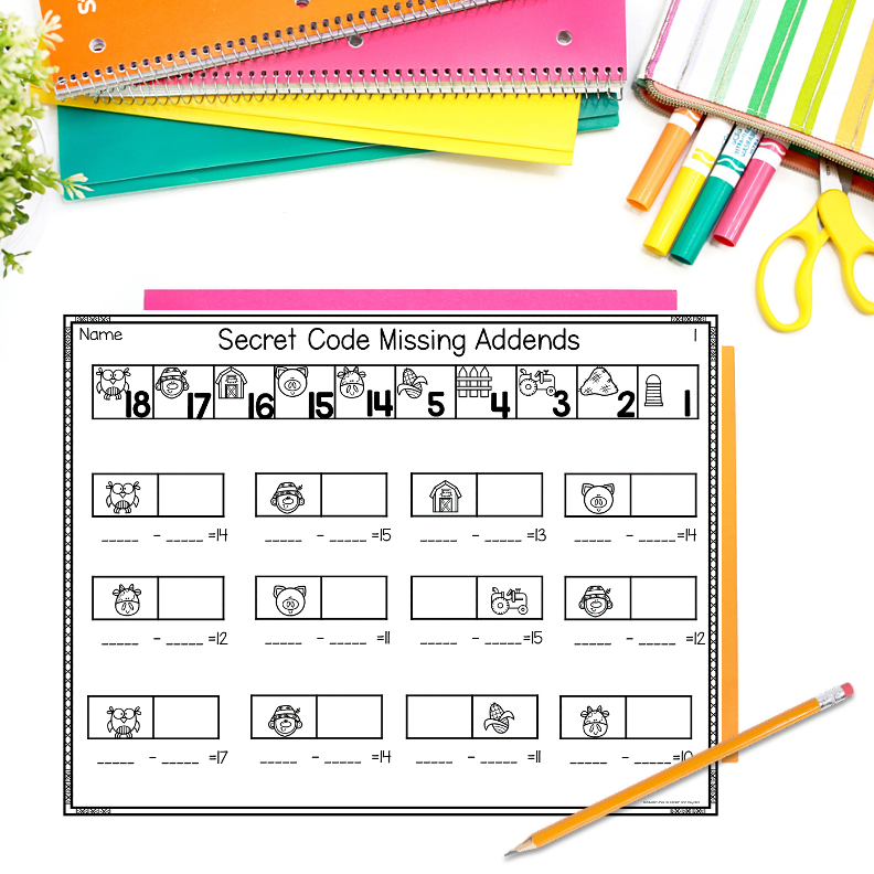 Farm Addition and Subtraction Worksheets - Image 4