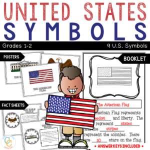 1st Grade U.S. Symbols Activities and Booklet