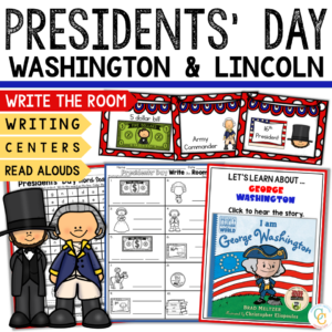 1st Grade Presidents Day Activities | Washington & Lincoln