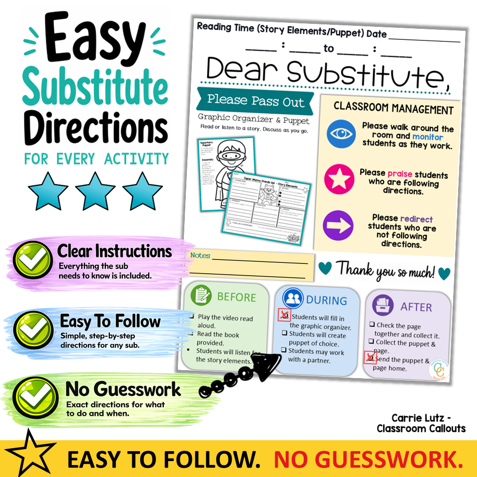1st Grade Halloween Sub Plans | LowPrep Emergency Activities - Image 3