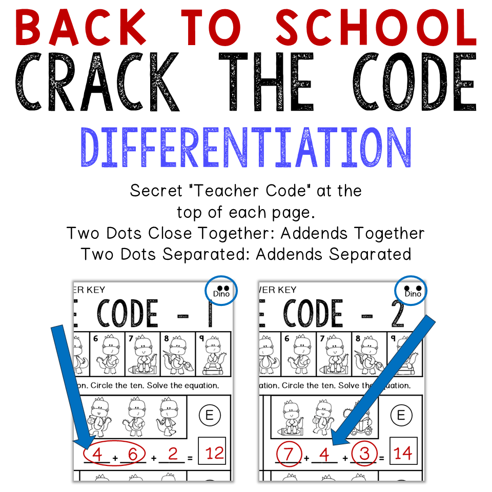 2nd Grade Back to School Crack the Code Make a Ten - Image 3