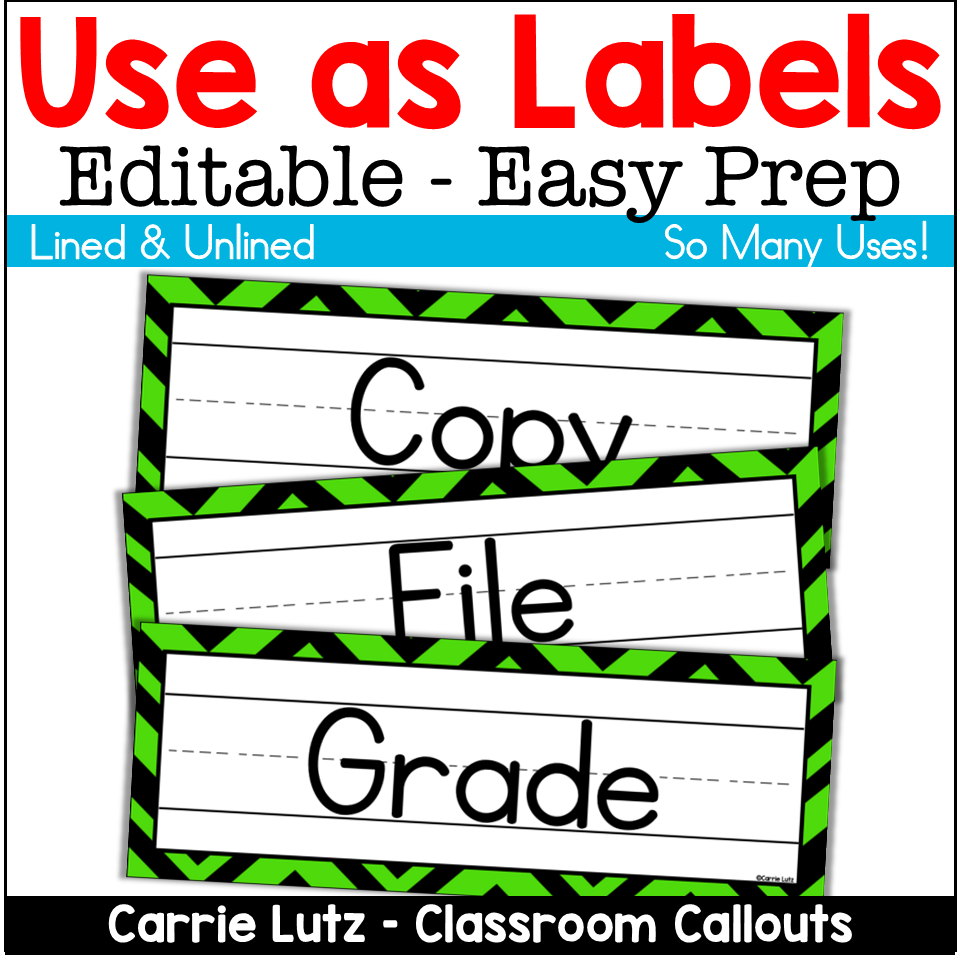 Editable Classroom Name Tags | Classroom Labels for All Grades - Image 3