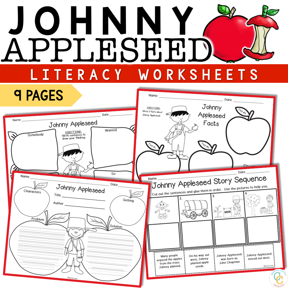 Johnny Appleseed Activities 1st Grade Worksheets - Image 2