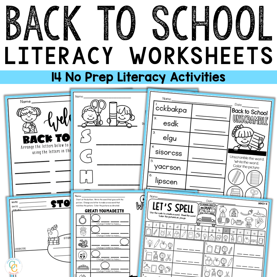 Back to School Worksheets 1st Grade No Prep - Image 2