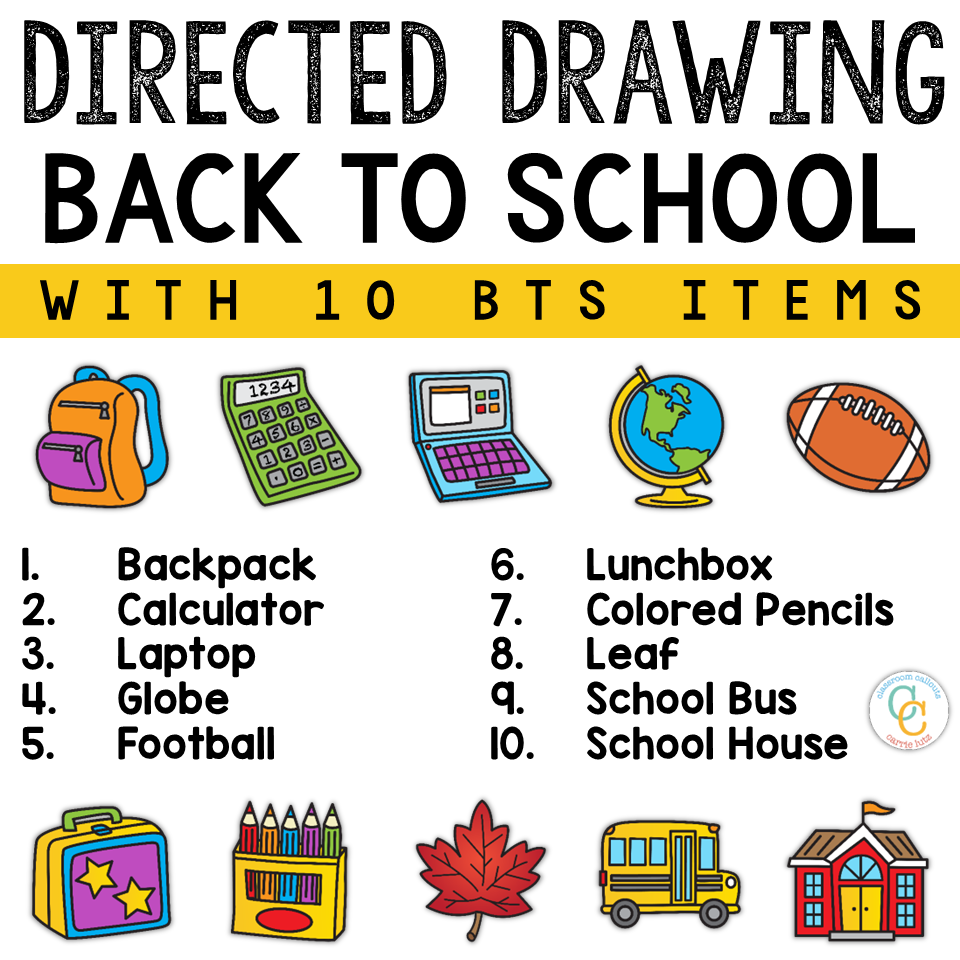 1st Grade Back to School Directed Drawing Activities - Image 2