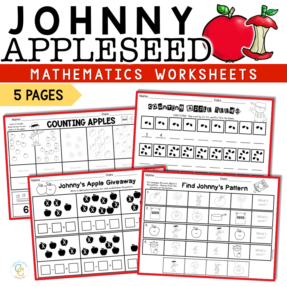Johnny Appleseed Activities 1st Grade Worksheets - Image 3