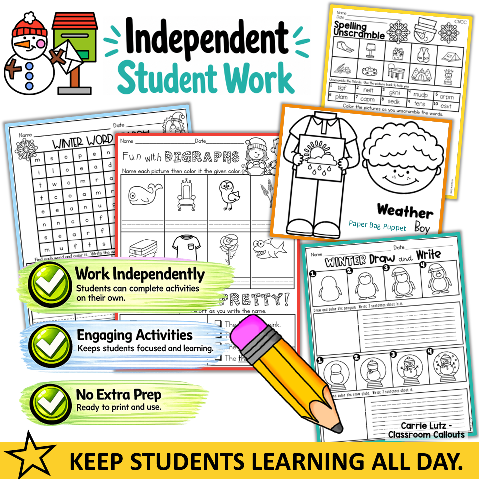1st Grade Back to School Sub Plans No Prep Activities - Image 4