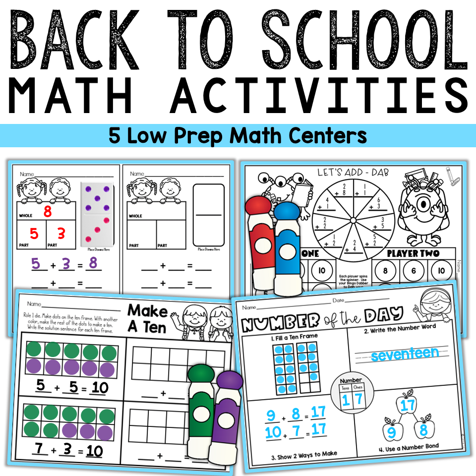 Back to School Worksheets 1st Grade No Prep - Image 4