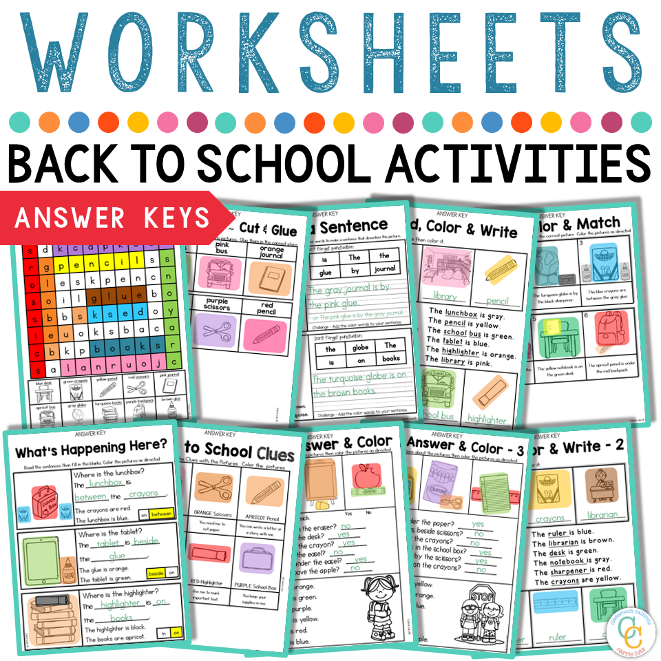 1st Grade Back to School First Week Busy Work - Image 4