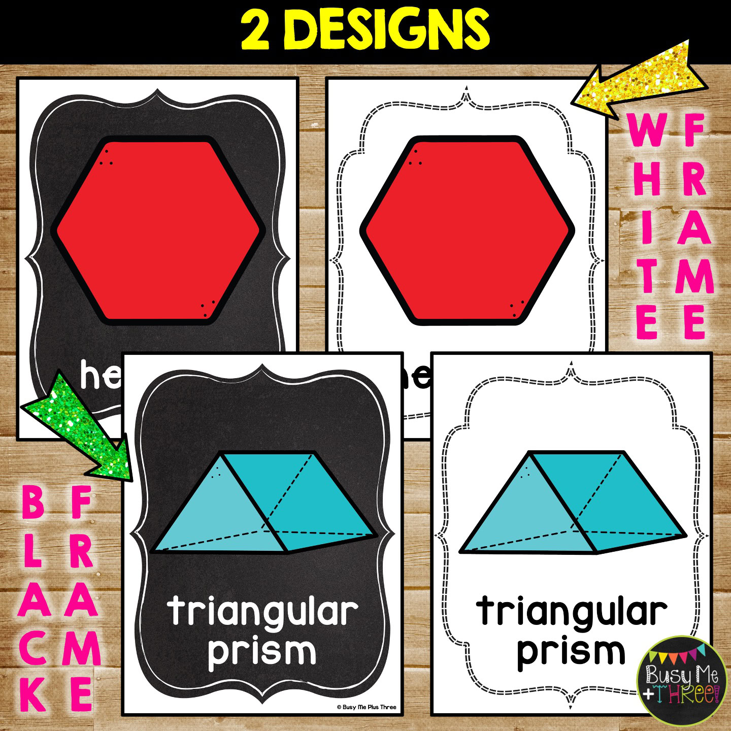 2D and 3D Shapes Posters Classroom Decor - Image 4