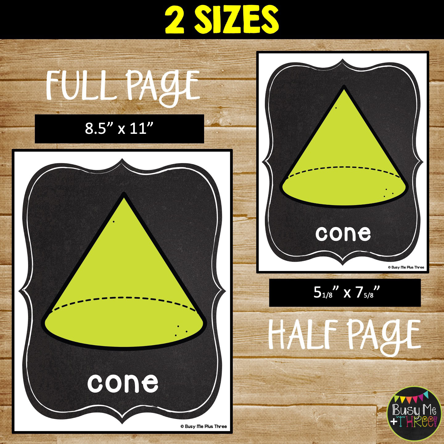 2D and 3D Shapes Posters Classroom Decor - Image 3