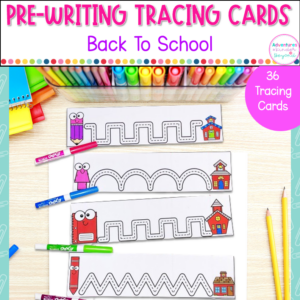Back to School Fine Motor Activities with reusable pre-writing tracing cards