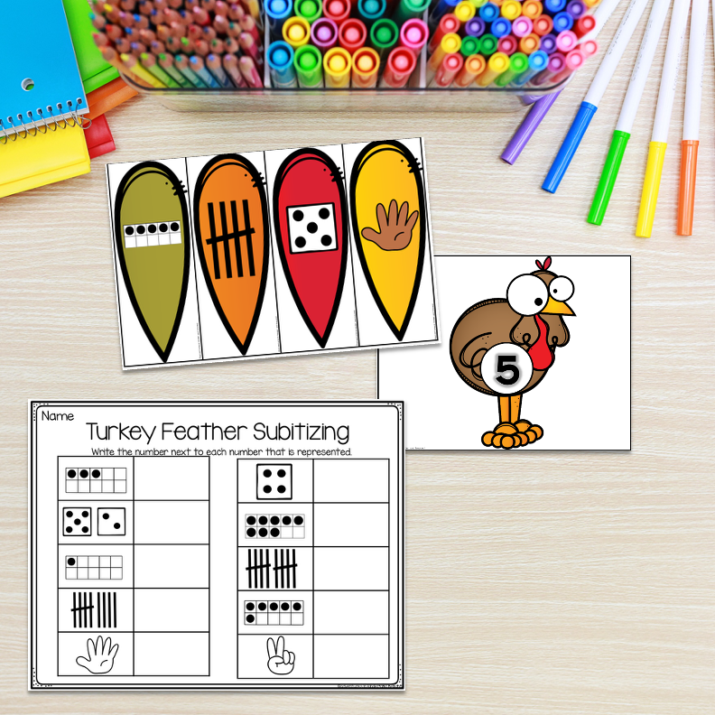 November Math Centers for Kindergarten | Fall Math Activities - Image 4