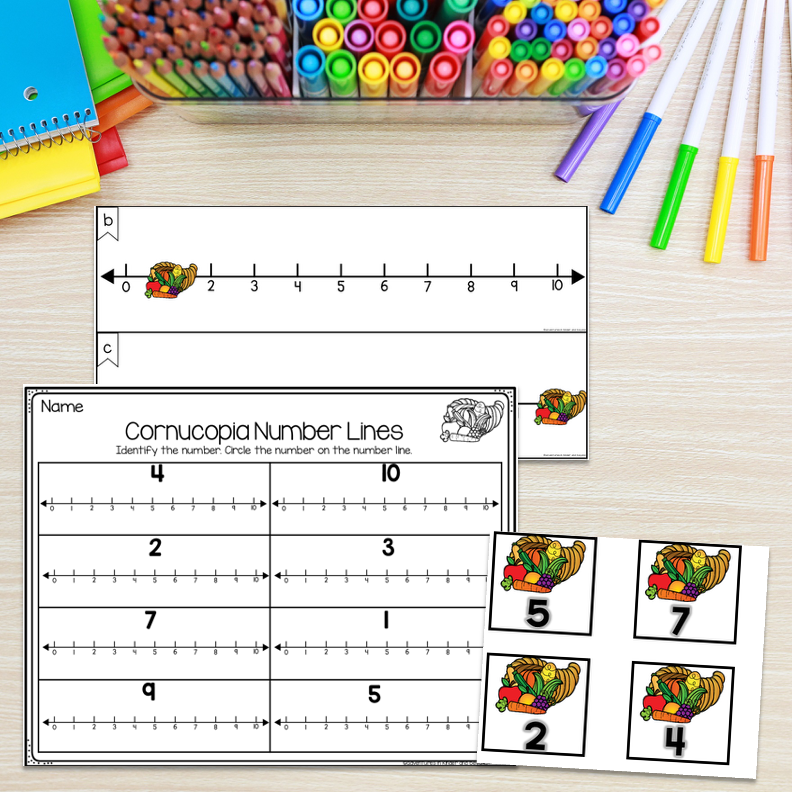 November Math Centers for Kindergarten | Fall Math Activities - Image 2
