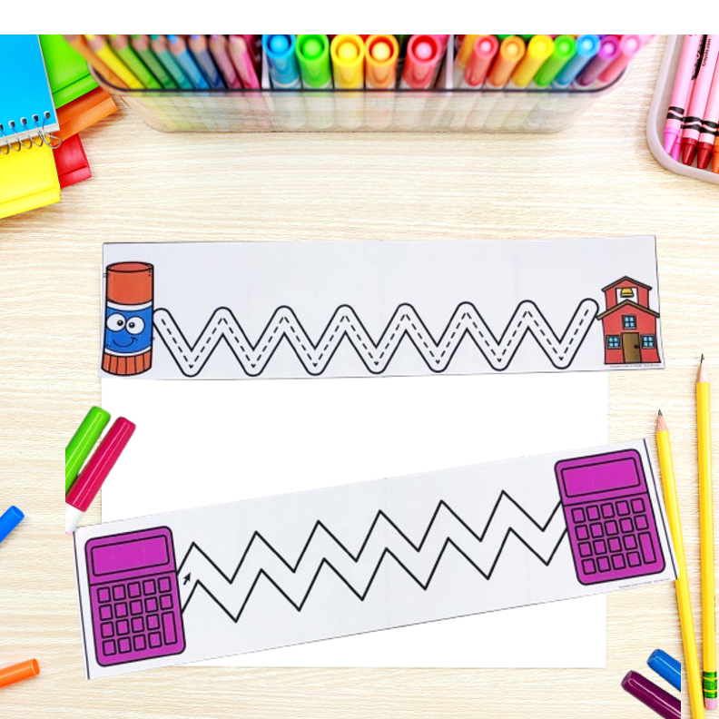 Back to School Fine Motor Activities | Pre-Writing Tracing Cards - Image 2