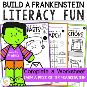 1st Grade Phonics No Prep Halloween Worksheets Pack
