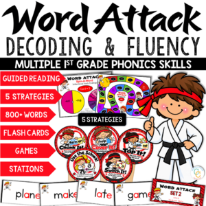 1st Grade Phonics Decoding Activities & Games