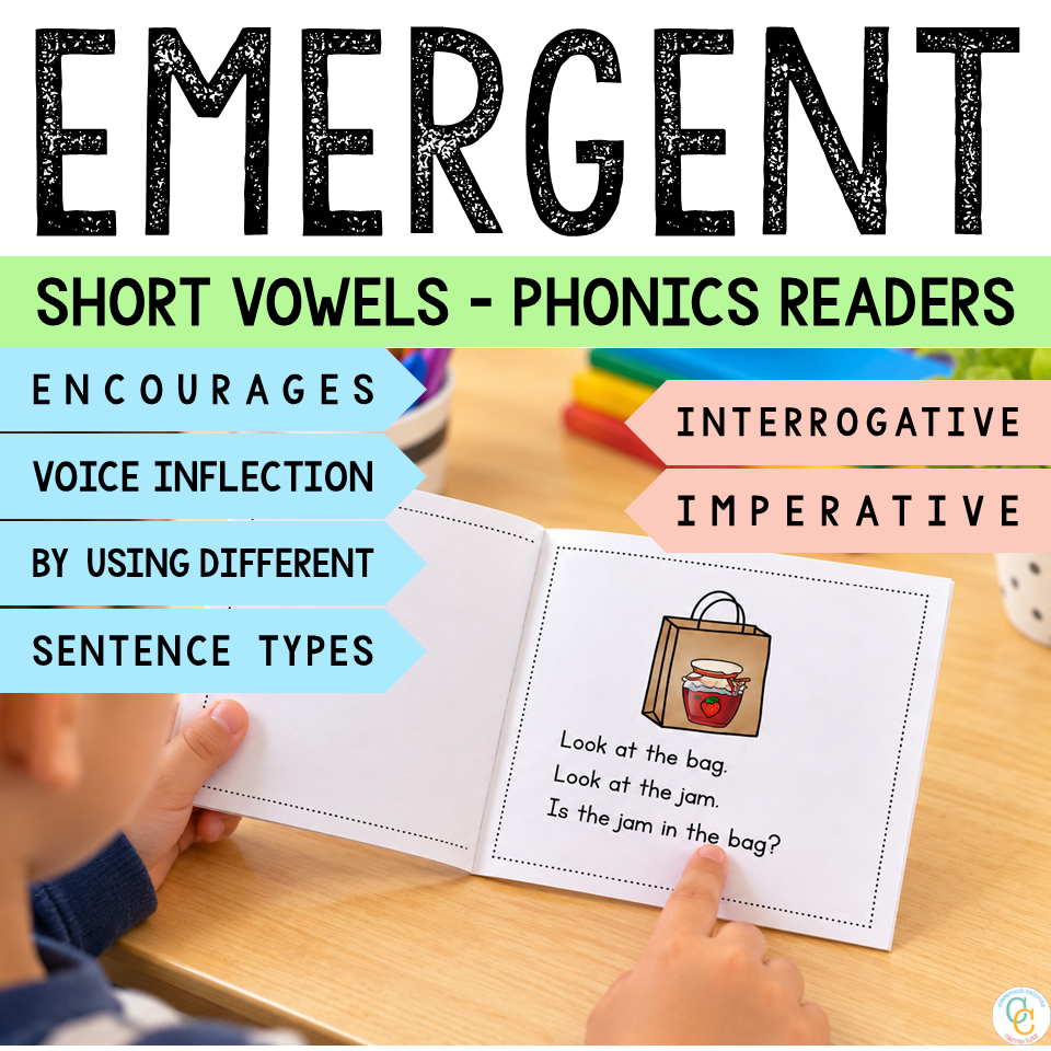 Short Vowel Emergent Readers for Pre-K and K, No Prep - Image 2
