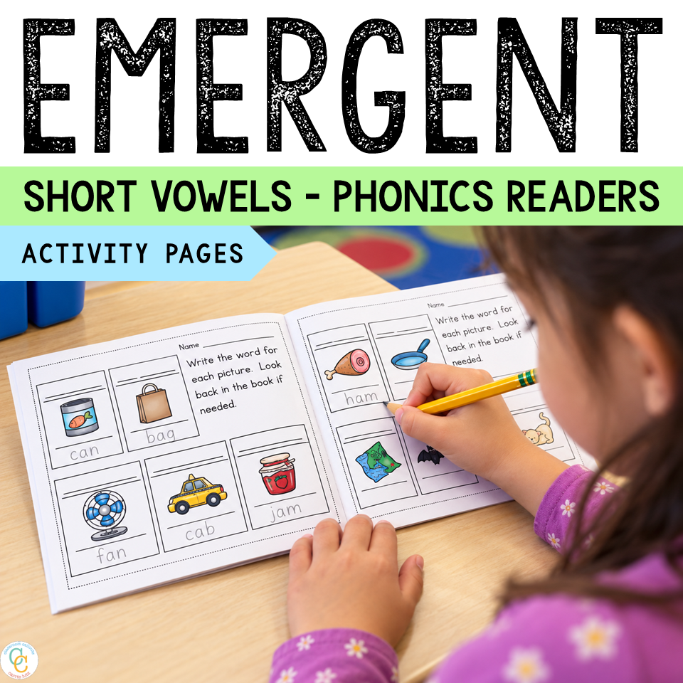 Short Vowel Emergent Readers for Pre-K and K, No Prep - Image 3